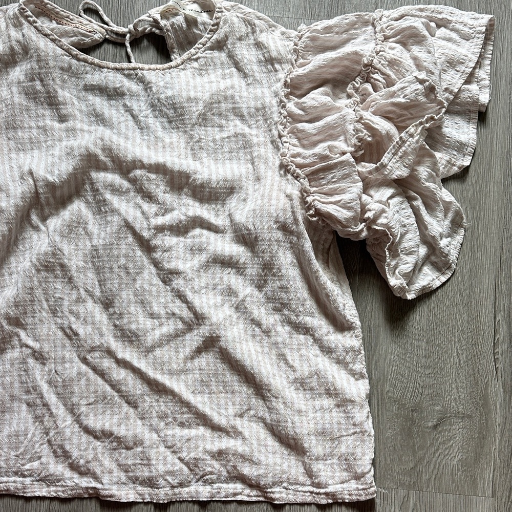 Striped Puff Sleeve Blouse